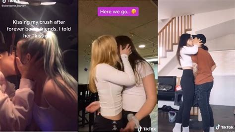 lesbian friends kissing porn|Lesbian Friends Kiss Porn Videos